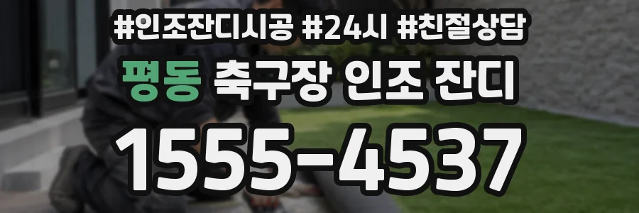 평동 축구장 인조 잔디