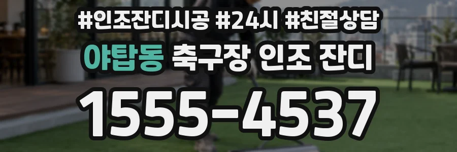 야탑동 축구장 인조 잔디