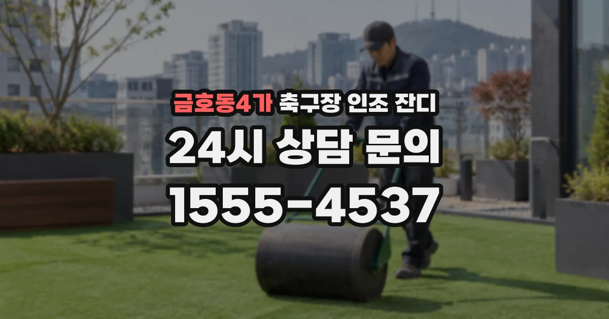 금호동4가 축구장 인조 잔디