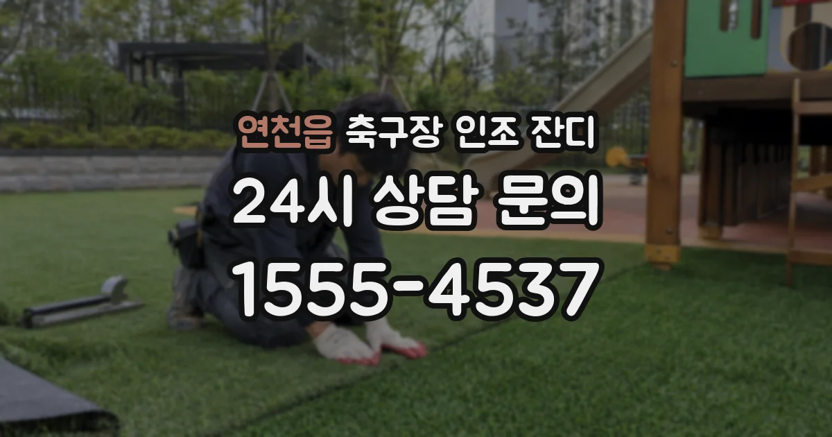 연천읍 축구장 인조 잔디