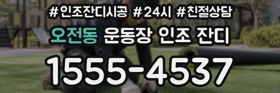 오전동 운동장 인조 잔디