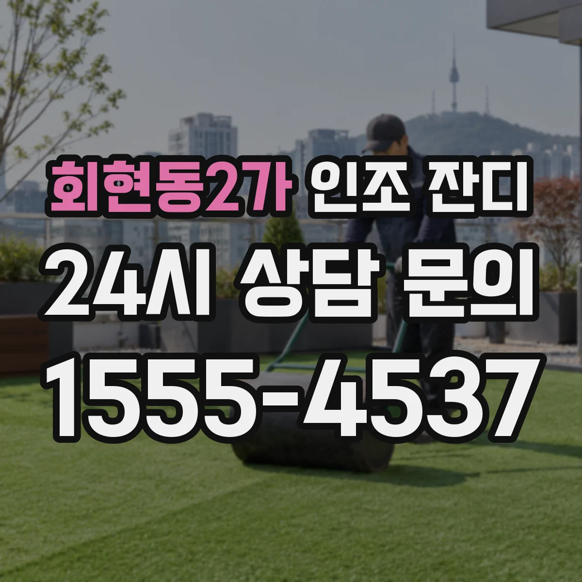 회현동2가 인조 잔디