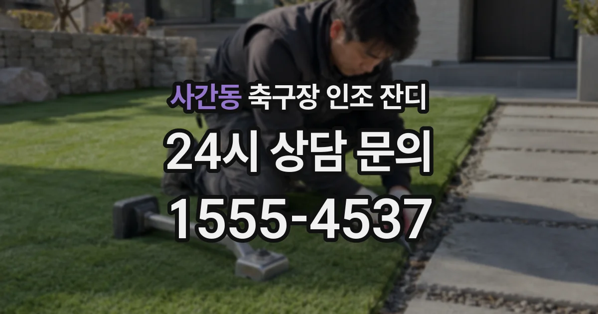 사간동 축구장 인조 잔디