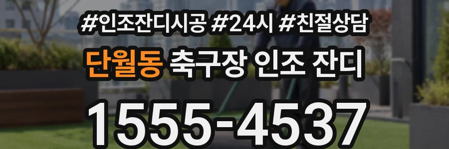 단월동 축구장 인조 잔디