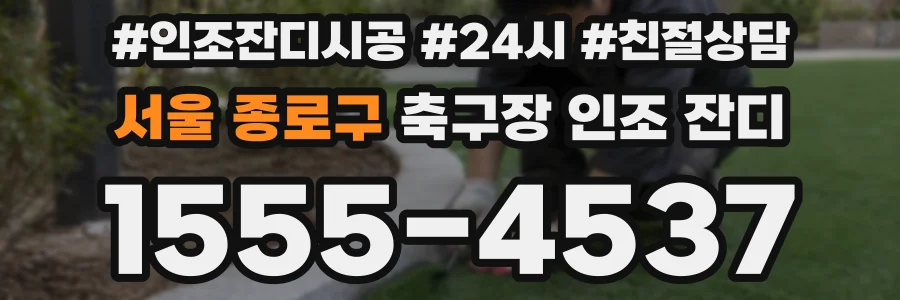 서울 종로구 축구장 인조 잔디