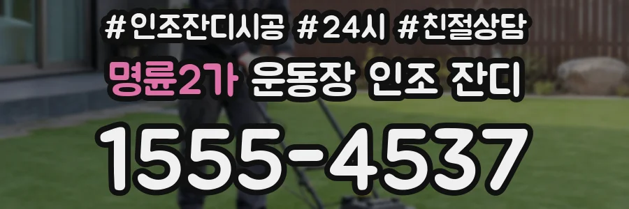 명륜2가 운동장 인조 잔디