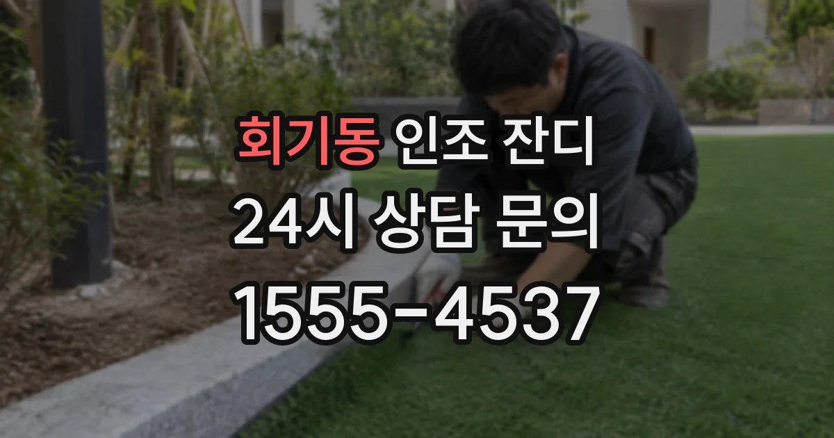 회기동 인조 잔디