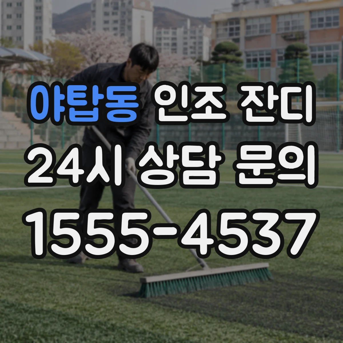 야탑동 인조 잔디