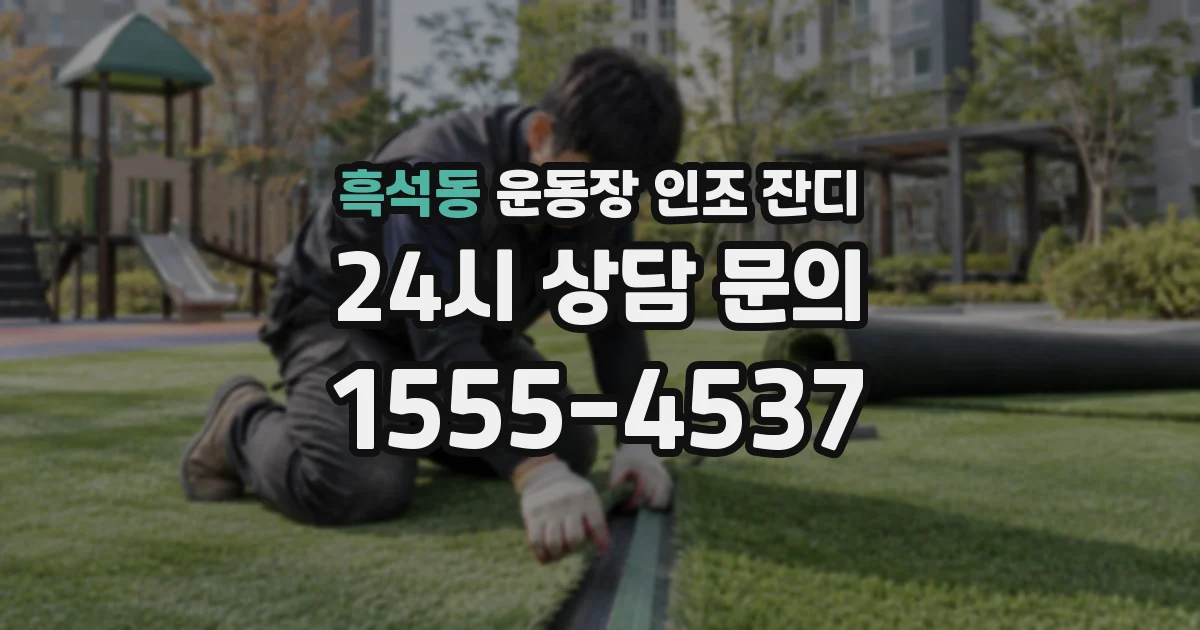 흑석동 운동장 인조 잔디
