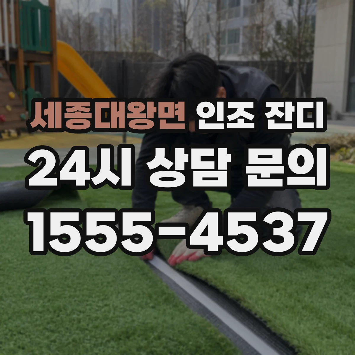 세종대왕면 인조 잔디