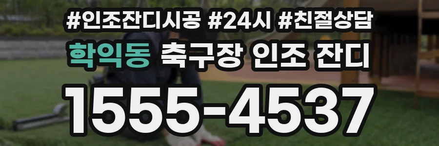 학익동 축구장 인조 잔디