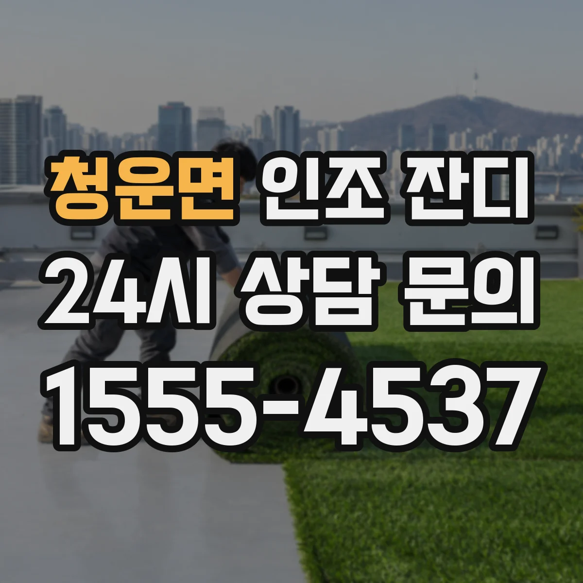 청운면 인조 잔디