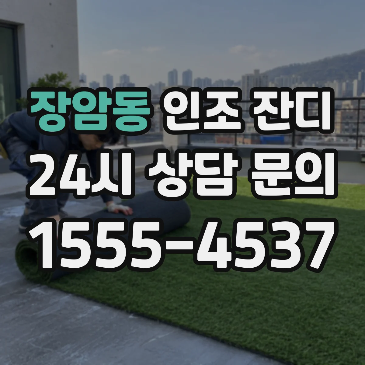 장암동 인조 잔디