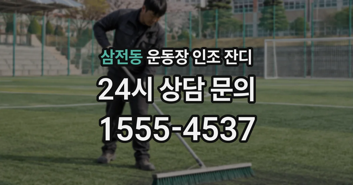 삼전동 운동장 인조 잔디
