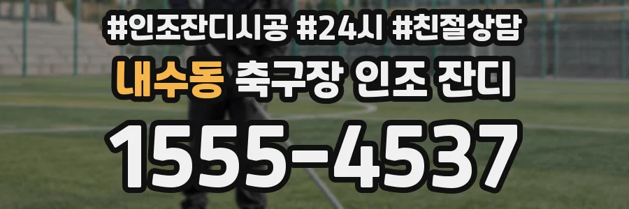 내수동 축구장 인조 잔디