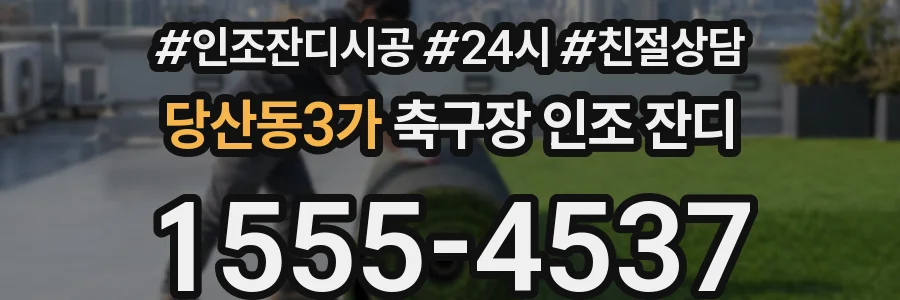 당산동3가 축구장 인조 잔디