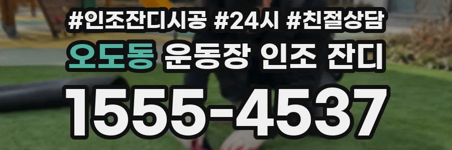 오도동 운동장 인조 잔디