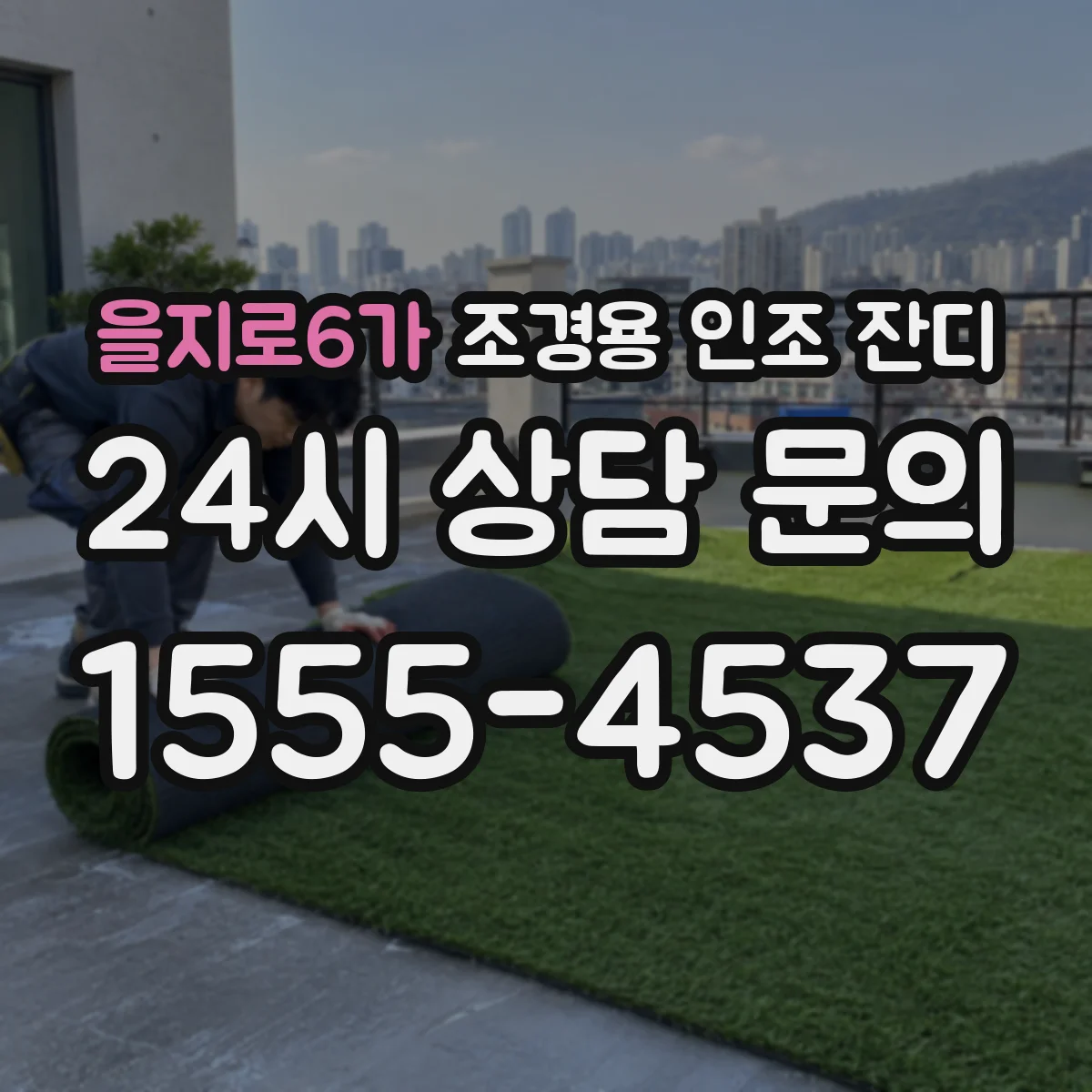 을지로6가 조경용 인조 잔디