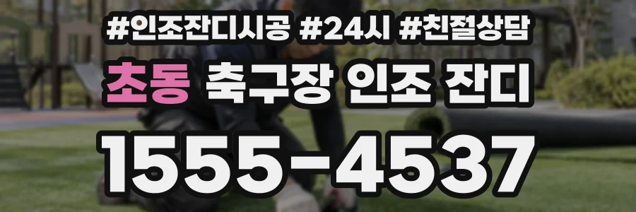 초동 축구장 인조 잔디