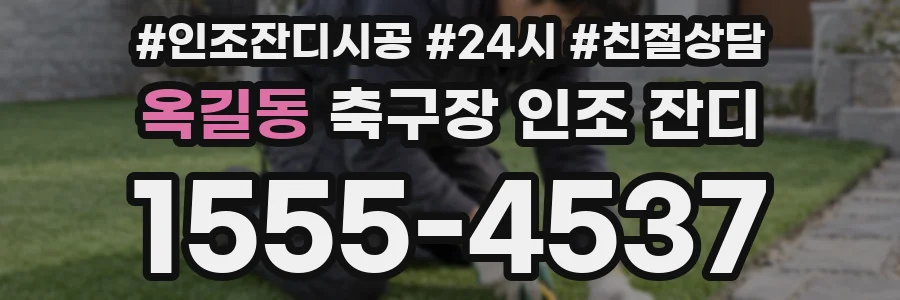 옥길동 축구장 인조 잔디