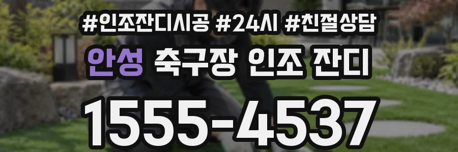 안성 축구장 인조 잔디