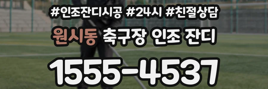 원시동 축구장 인조 잔디