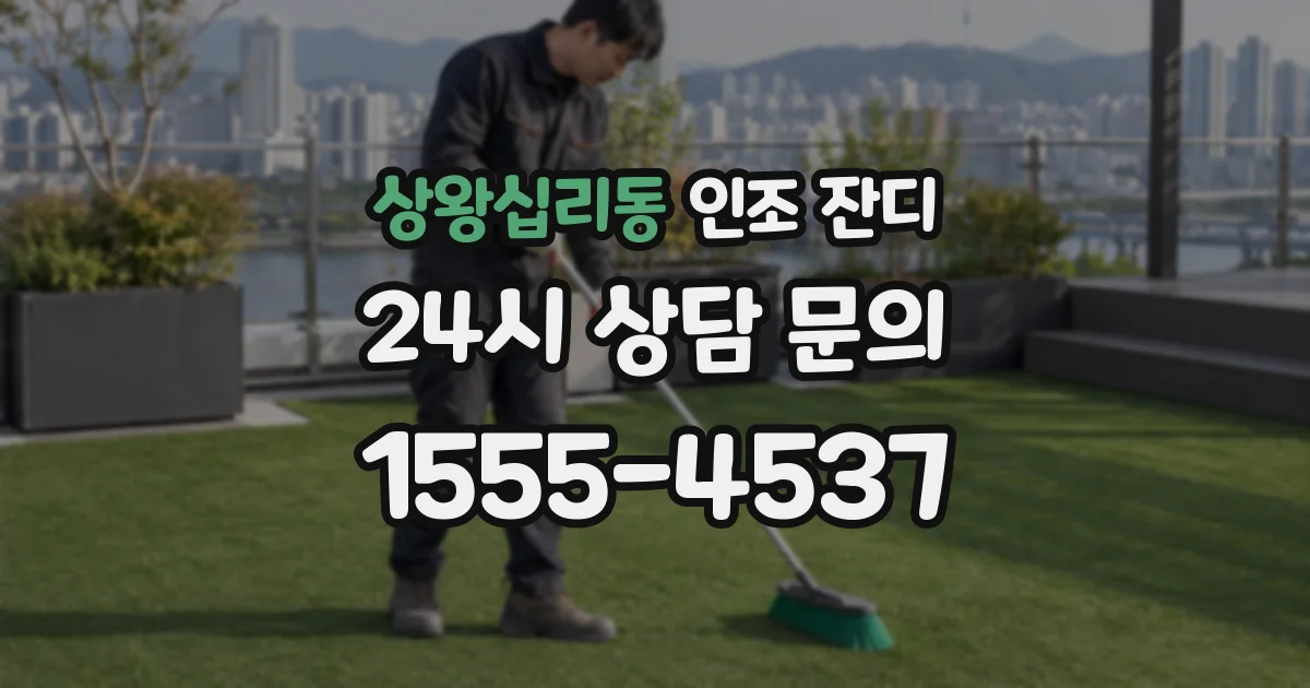 상왕십리동 인조 잔디