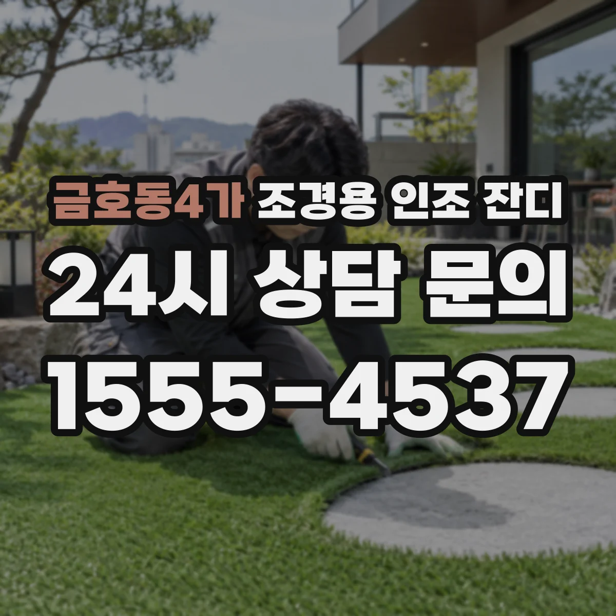 금호동4가 조경용 인조 잔디