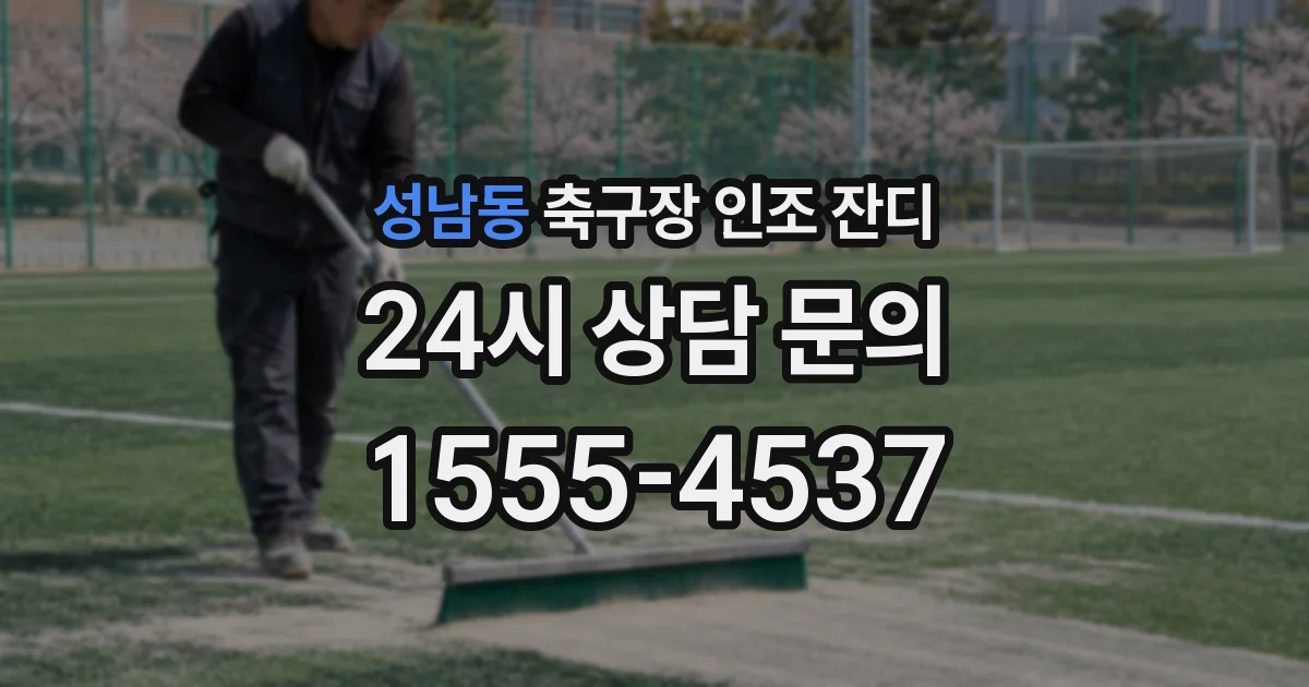 성남동 축구장 인조 잔디