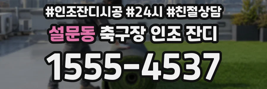 설문동 축구장 인조 잔디
