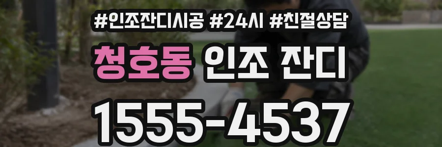 청호동 인조 잔디