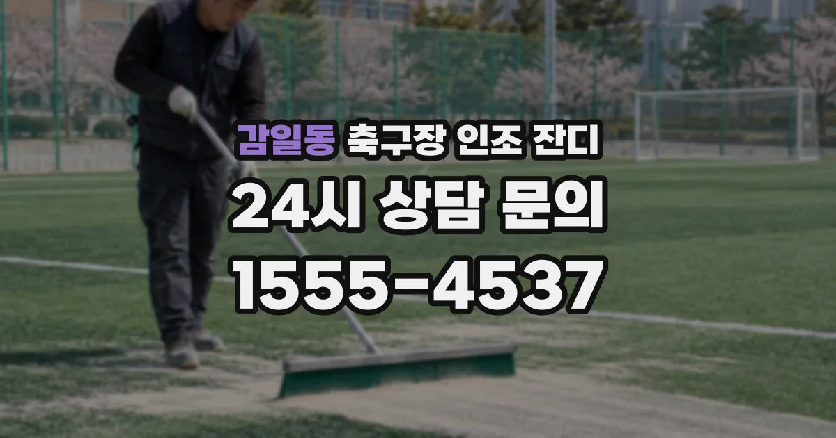 감일동 축구장 인조 잔디