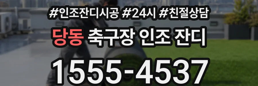 당동 축구장 인조 잔디