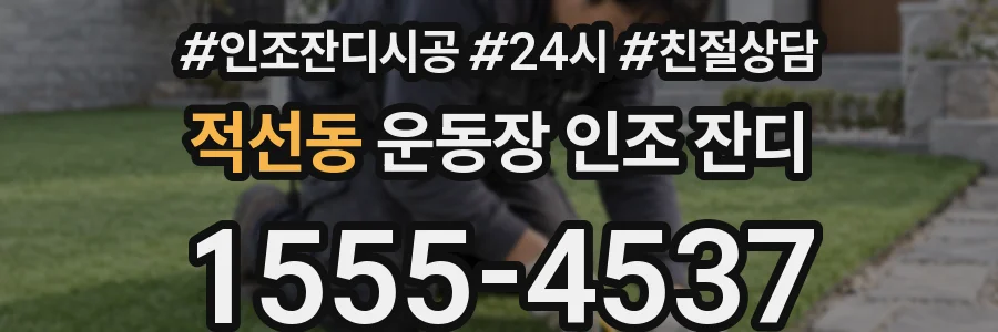적선동 운동장 인조 잔디