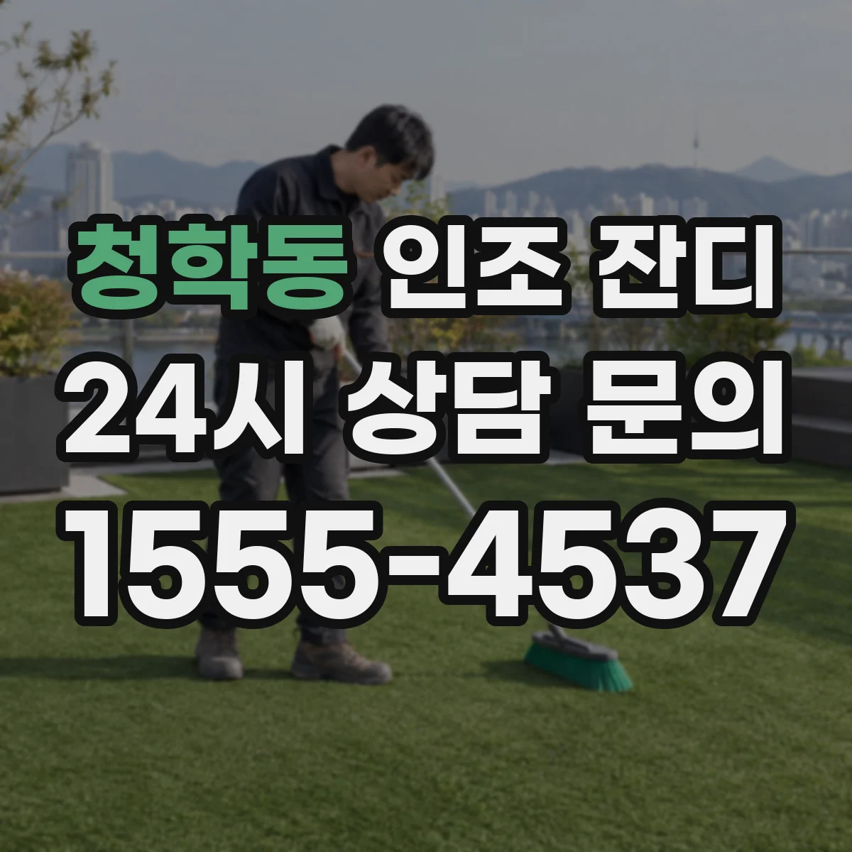 청학동 인조 잔디