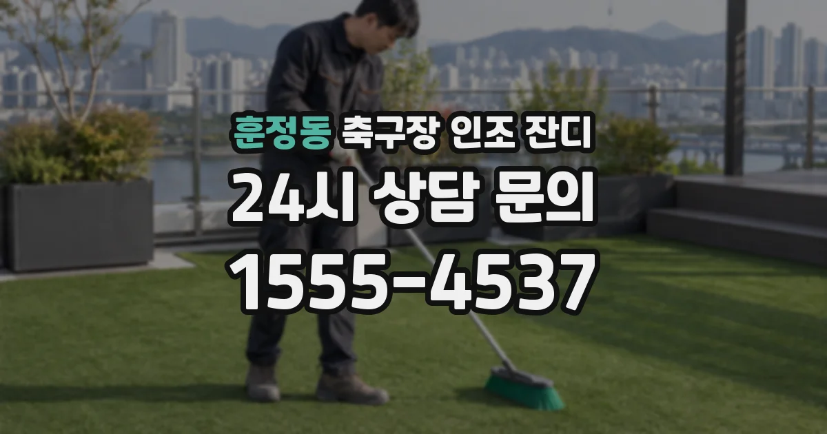 훈정동 축구장 인조 잔디