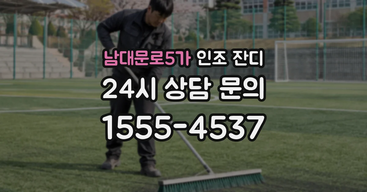남대문로5가 인조 잔디