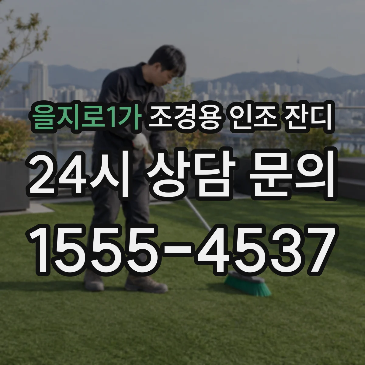 을지로1가 조경용 인조 잔디