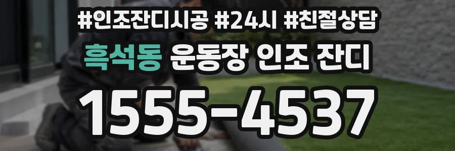흑석동 운동장 인조 잔디