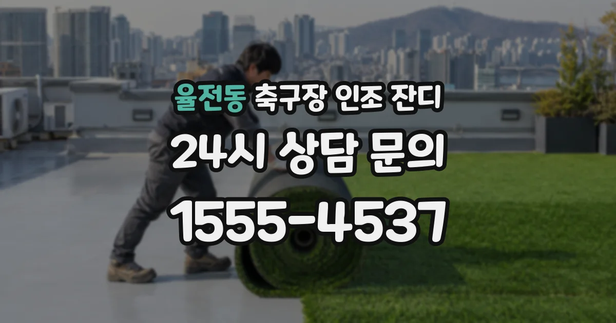 율전동 축구장 인조 잔디