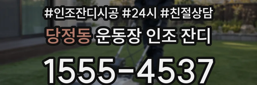 당정동 운동장 인조 잔디