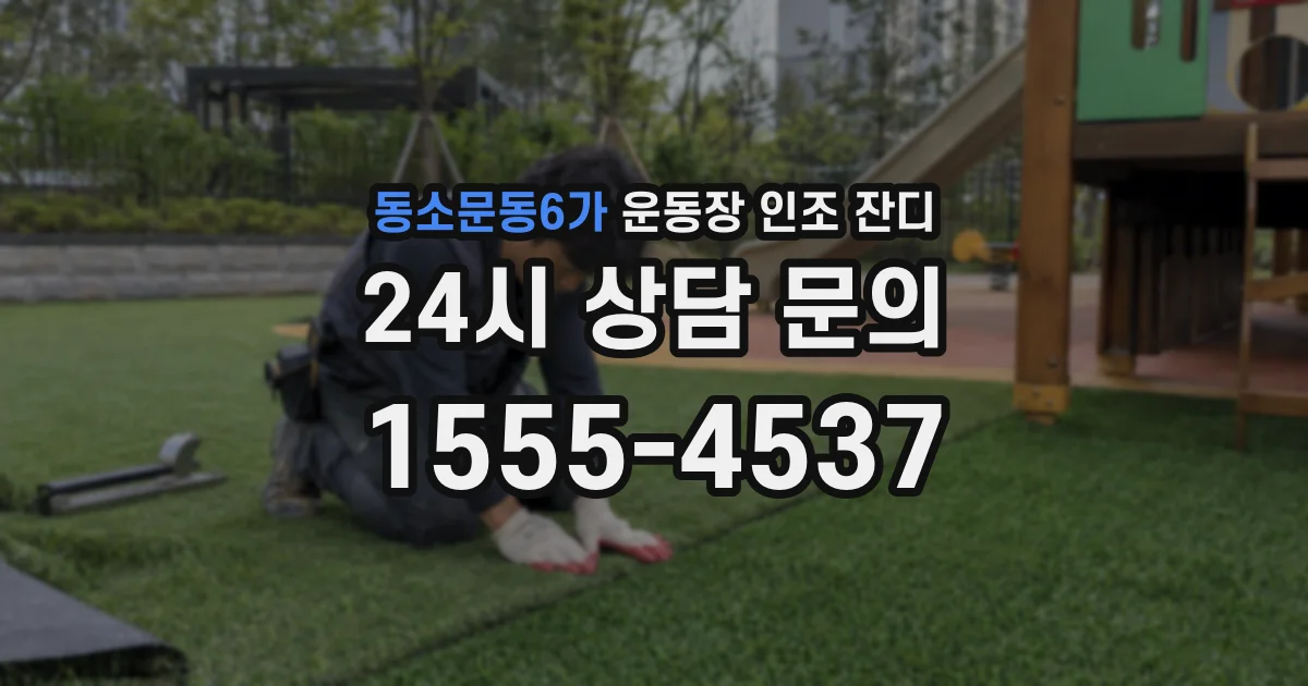동소문동6가 운동장 인조 잔디