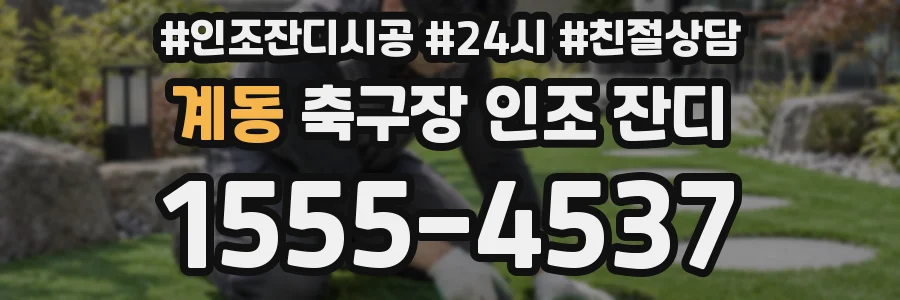 계동 축구장 인조 잔디