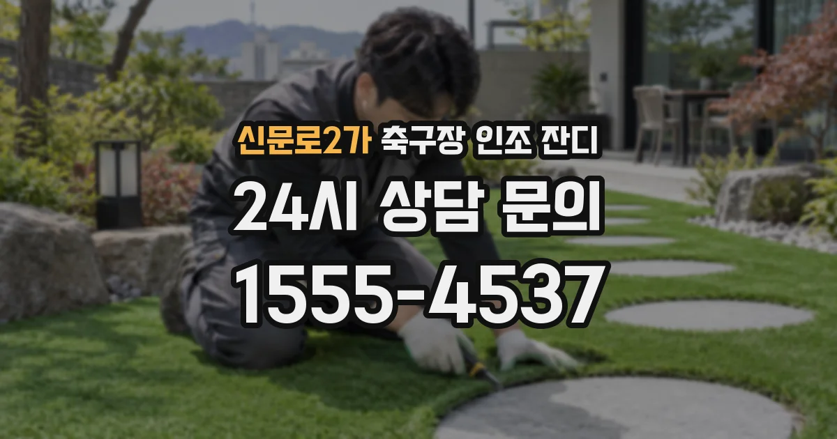 신문로2가 축구장 인조 잔디
