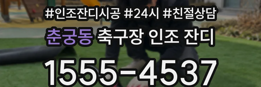 춘궁동 축구장 인조 잔디