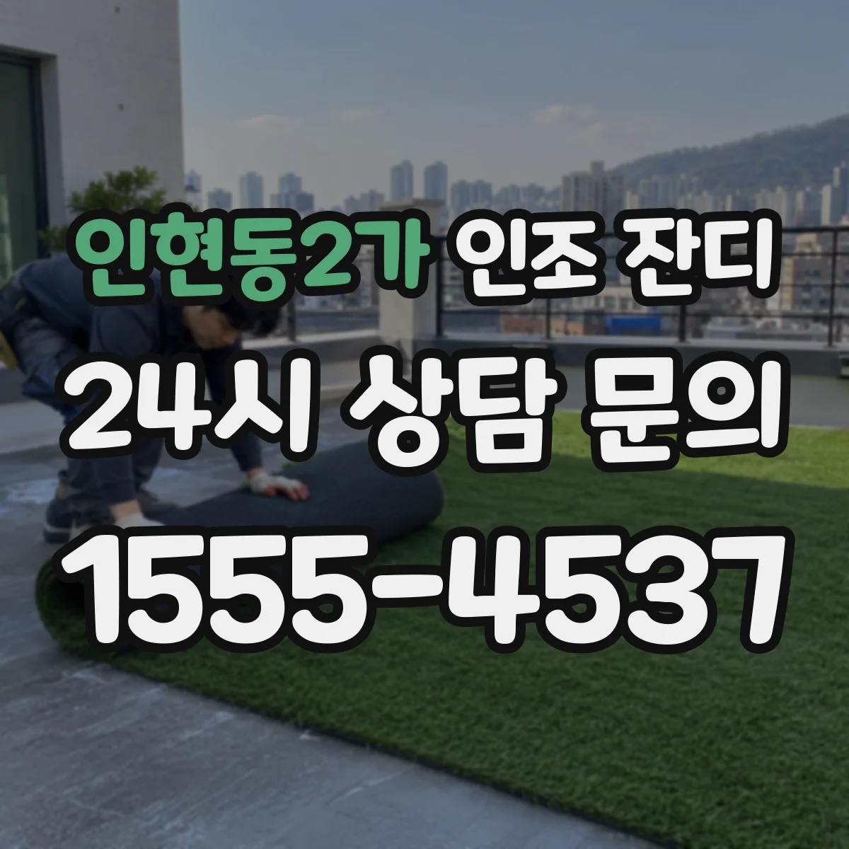 인현동2가 인조 잔디