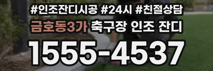 금호동3가 축구장 인조 잔디