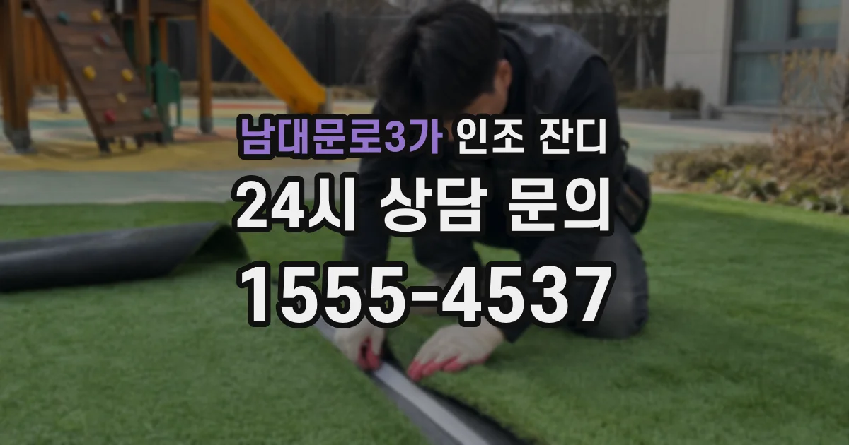 남대문로3가 인조 잔디