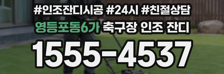 영등포동6가 축구장 인조 잔디