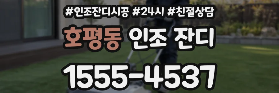 호평동 인조 잔디